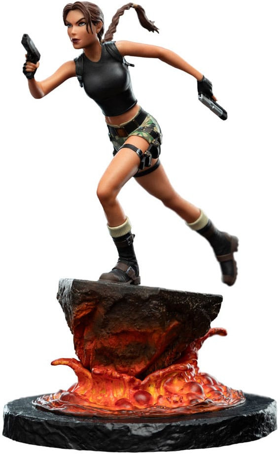 Weta Workshop Tomb Raider Mini Statue - Lara Croft: The Sanctuary of Flame