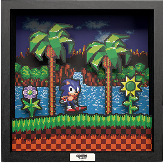 Pixel Frame - Sonic Idle Pose (25cm x 25cm)