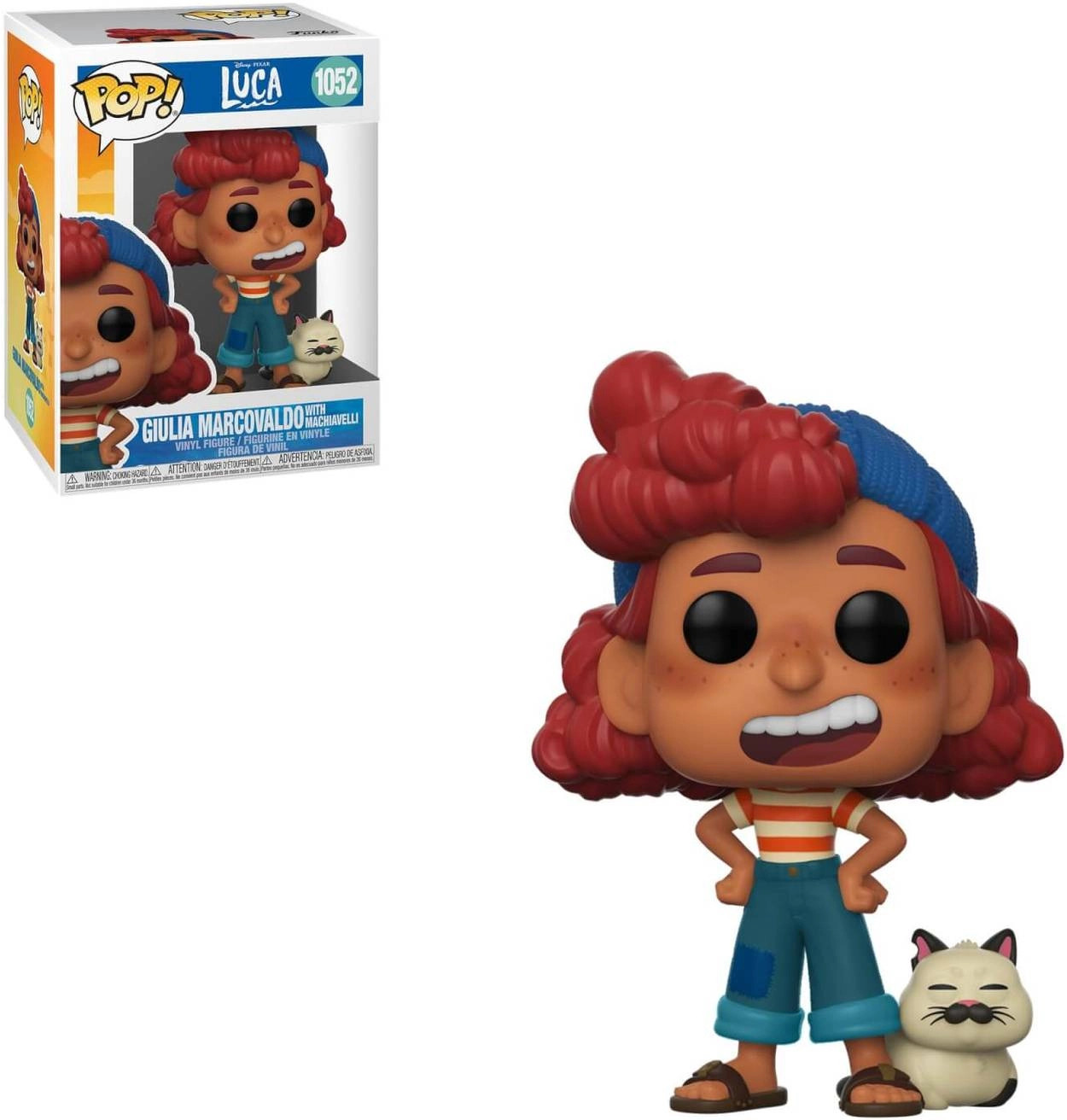 Disney Luca Pop Vinyl Giulia Marcovaldo with Machiavelli