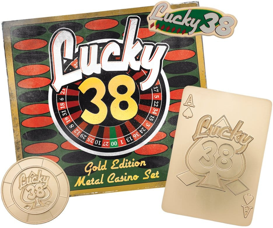 Fallout: New Vegas Replica - Lucky 38 Imitation Gold Casino Set (Limited Edition)