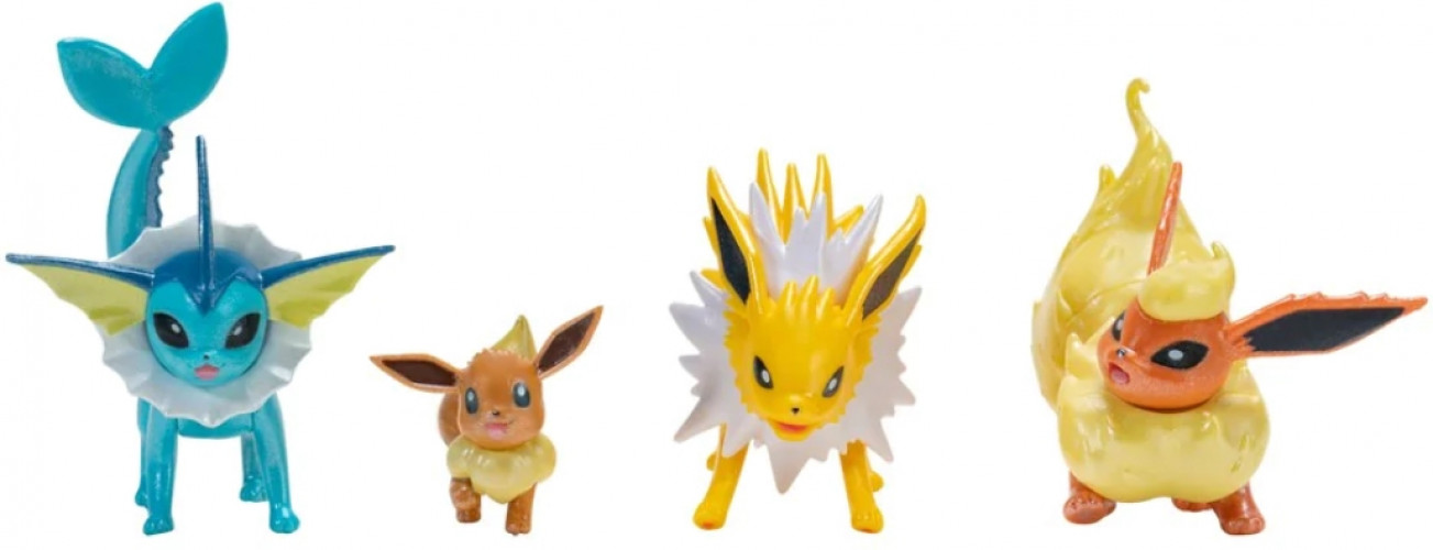 Pokemon Battle Figure Evolution Pack - Eevee, Flareon, Jolteon & Vaporeon