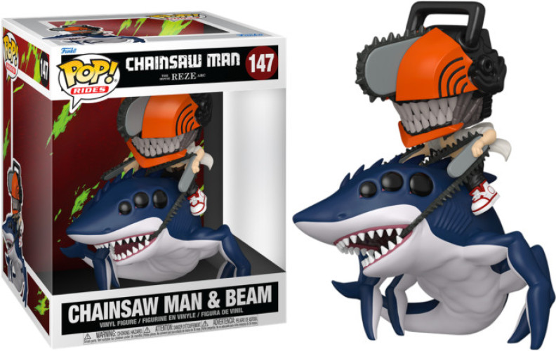 Chainsaw Man: Reze Arc Funko Pop Rides Vinyl: Chainsaw Man & Beam