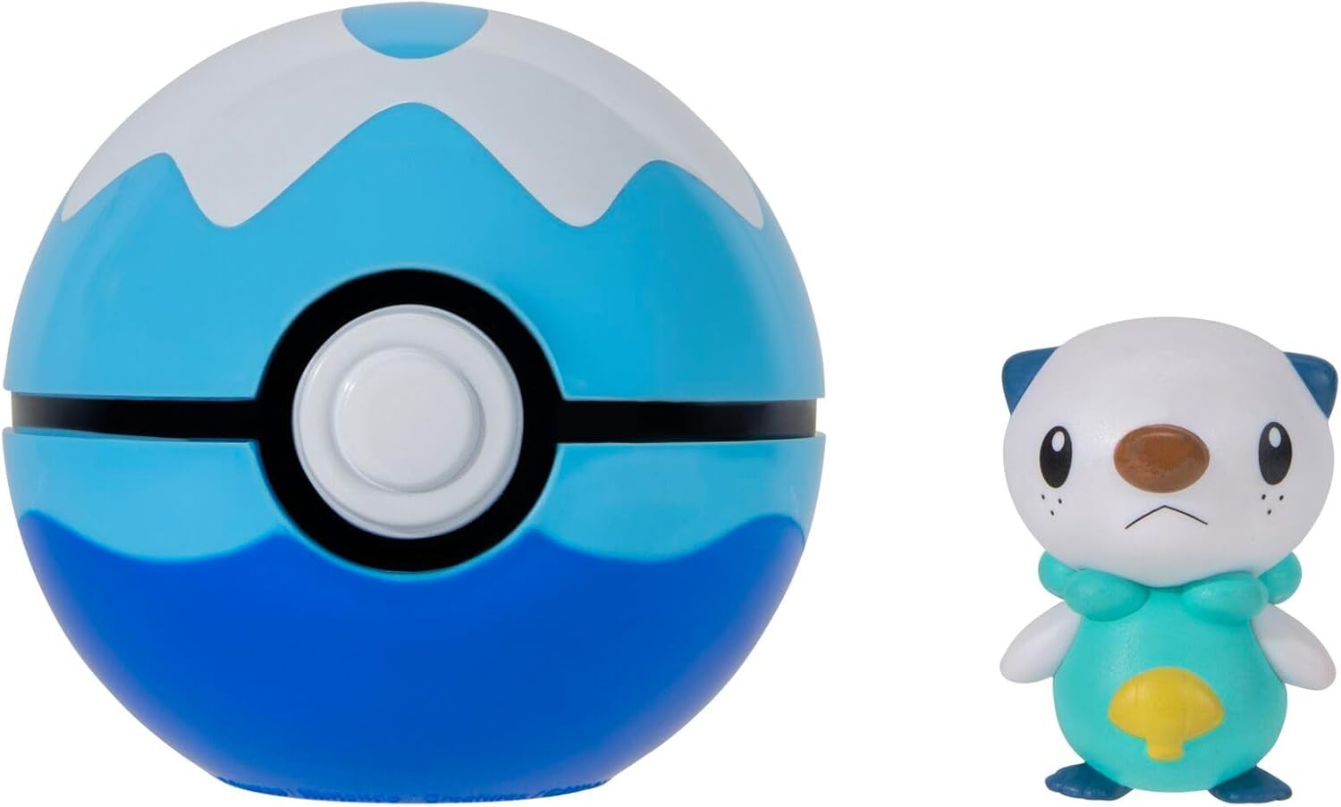 Pokemon Figure - Oshawott + Dive Ball (Clip 'n' Go)