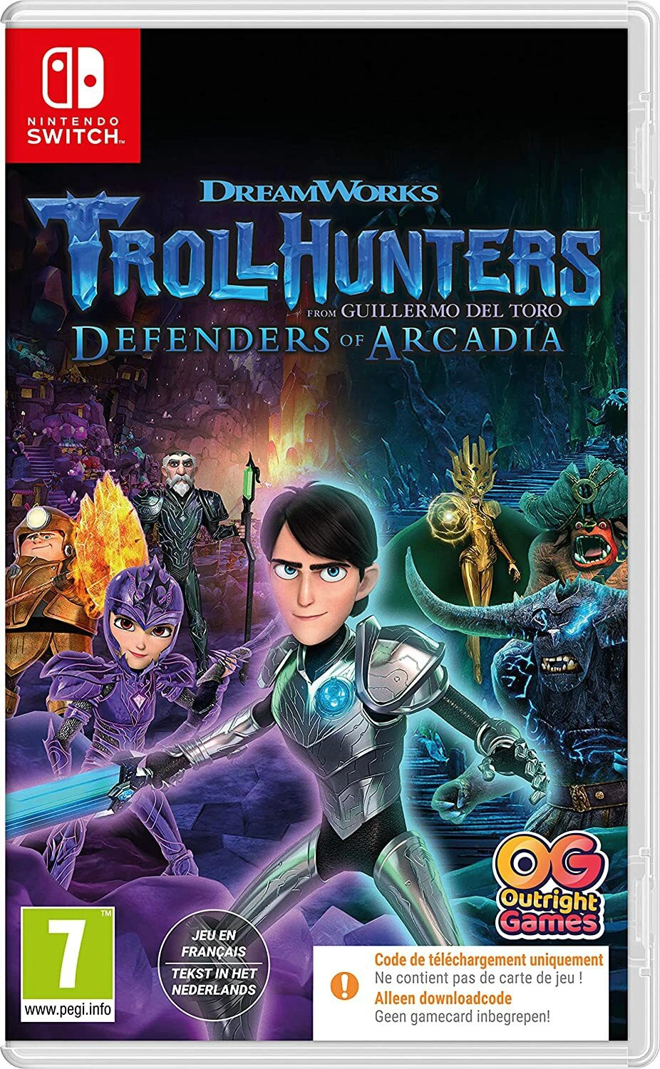 Troll Hunters - Protectors of Arcadia Game Switch (code in de doos)