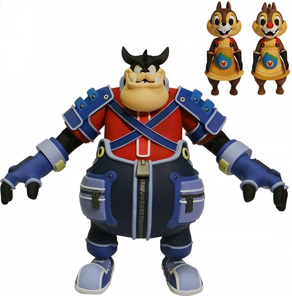 Kingdom Hearts Action Figures - Pete & Chip & Dale