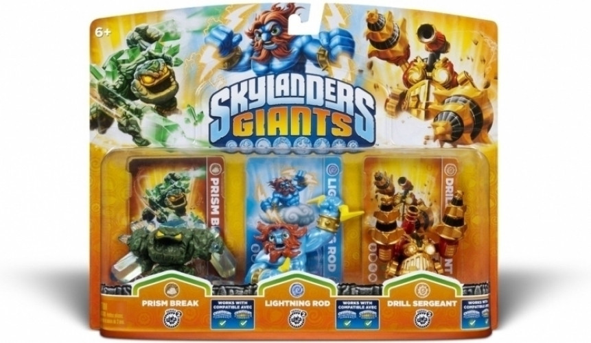 Image of Skylanders Giants 3 Pack (Prism Break/Lightning Rod/Drill Sergeant)