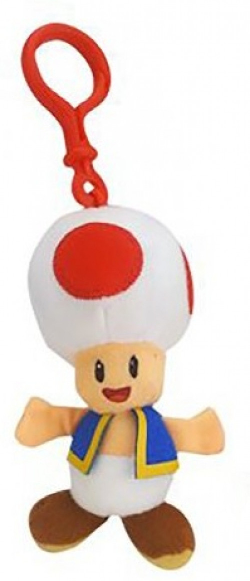 World of Nintendo Pluche Clip On - Toad