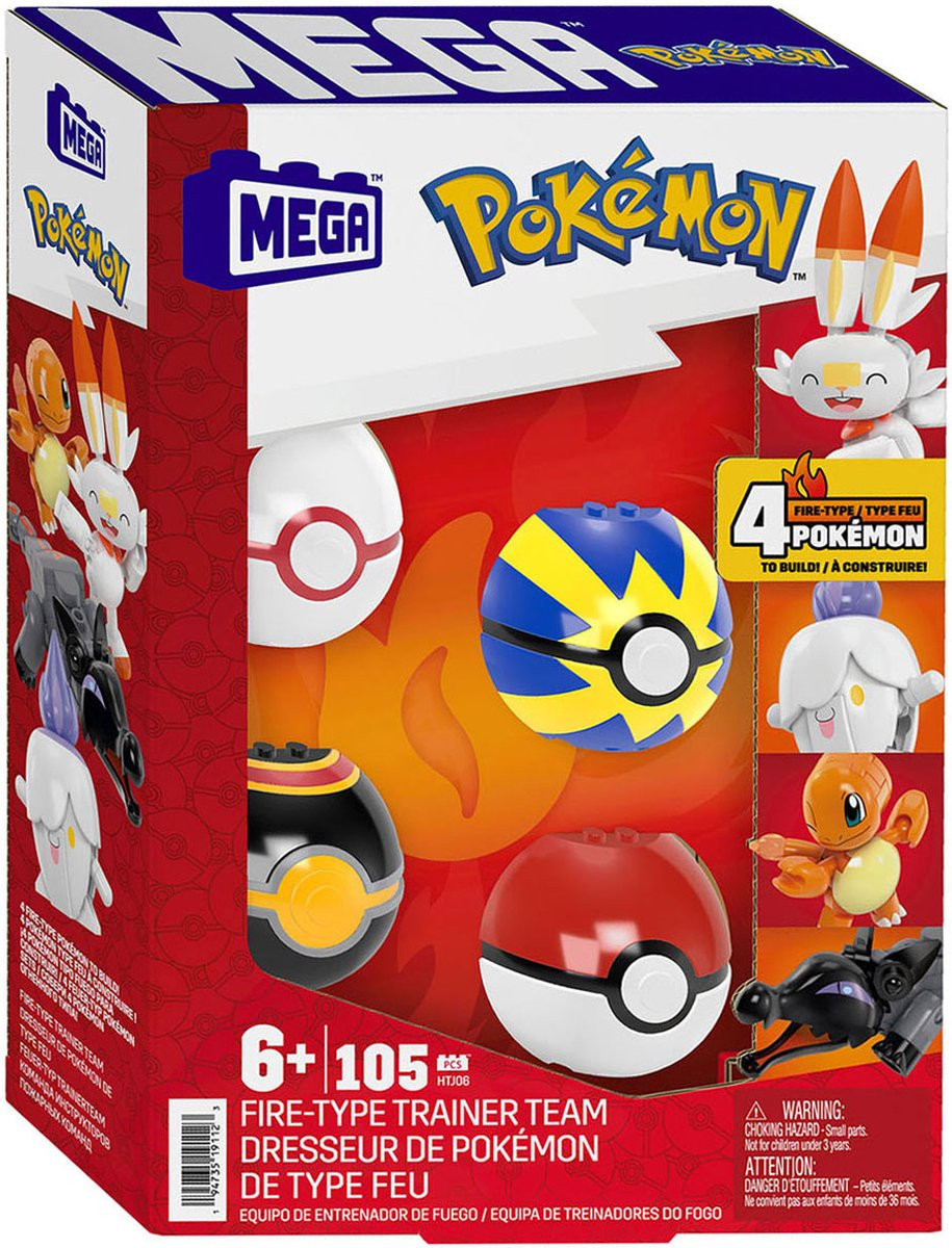 Mega Bloks Pokemon - Fire-Type Trainer Team afbeelding