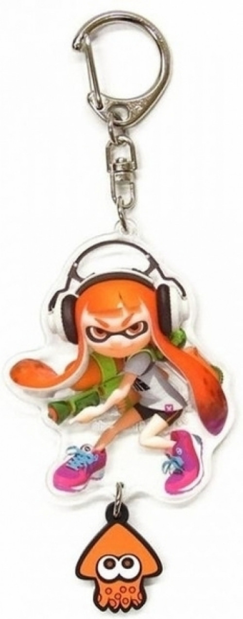 Splatoon Acrylic and Rubber Keychain - Inkling Girl