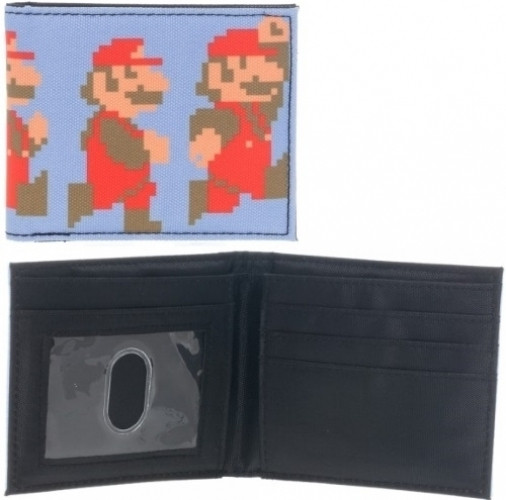 Nintendo - Running and Jumping Pixel Mario Wallet