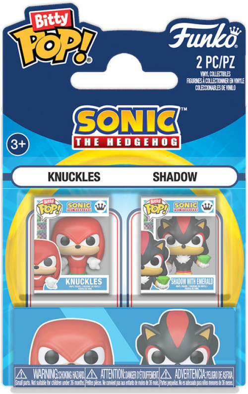 Sonic the Hedgehog Funko Bitty Pop! 2-Pack: Knuckles & Shadow