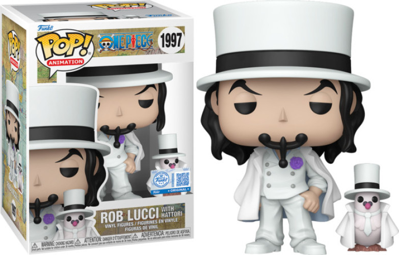 One Piece Funko Pop Vinyl: Rob Lucci with Hattori afbeelding