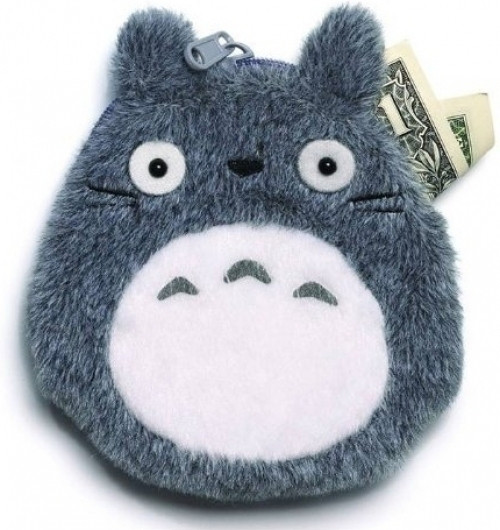 Ghibli - Totoro Pluche Portemonnee Grey 15cm afbeelding
