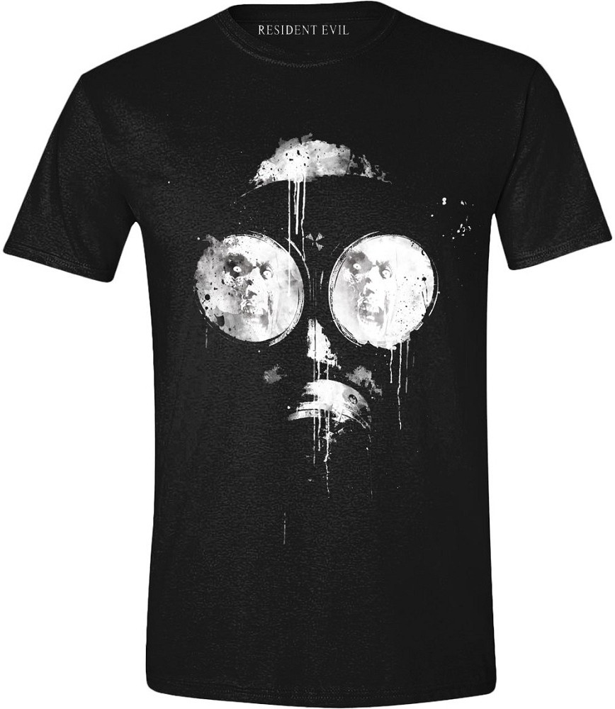 Resident Evil - Inked Mask Men T-Shirt Black