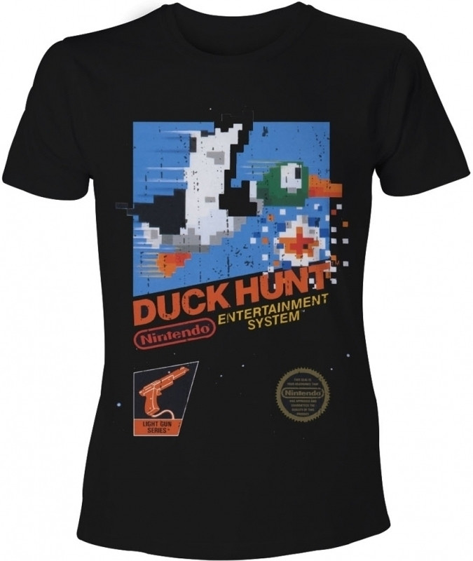 Nintendo - Duck Hunt Mannen T-shirt - Zwart - S