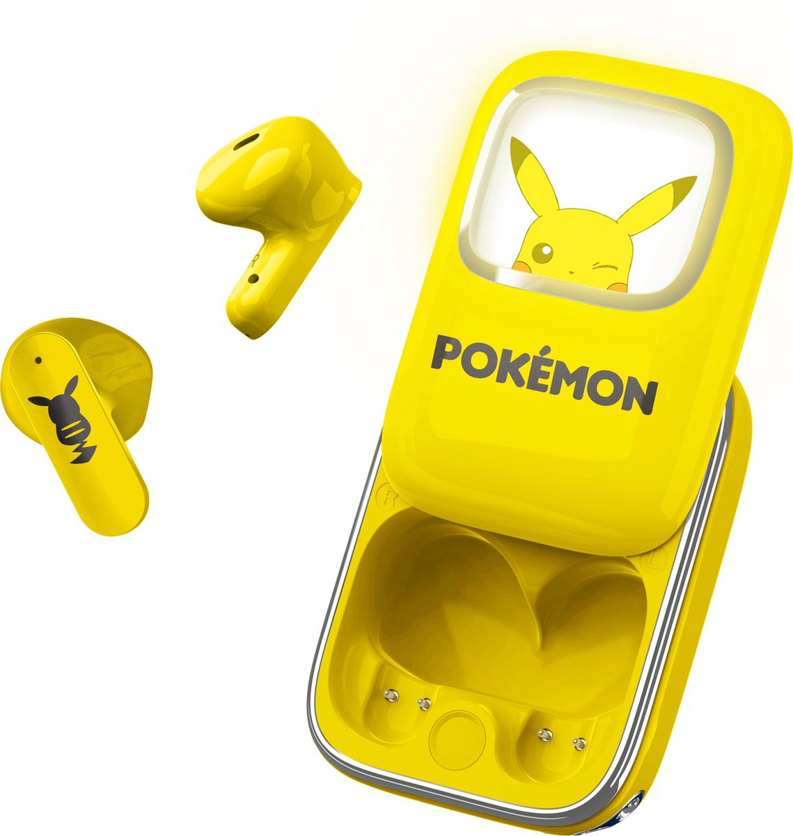 Pokemon - TWS Earphones pikachu with LED Sliding Case