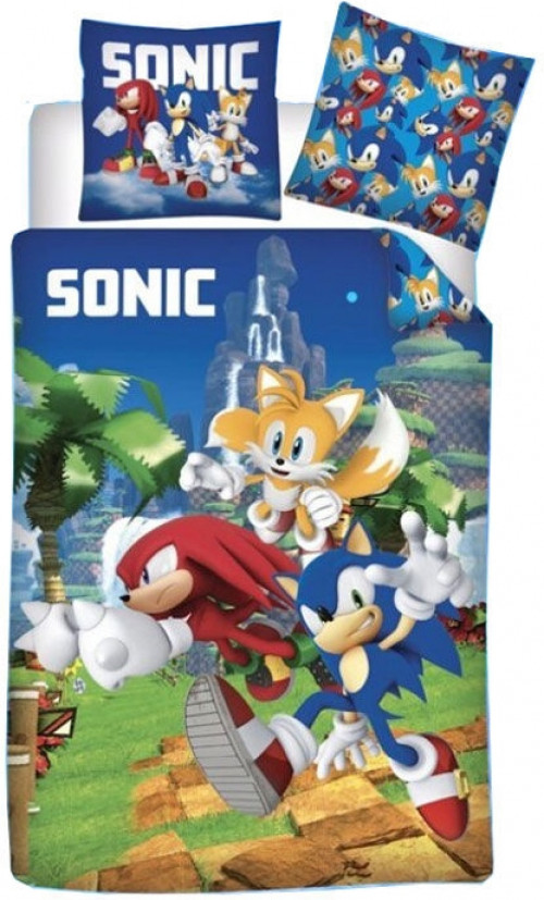Sonic the Hedgehog - 1 Persoons Dekbedovertrek (140cm x 200cm)