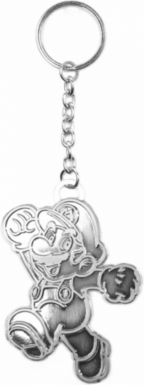 Image of Nintendo - Silver Mario Keychain