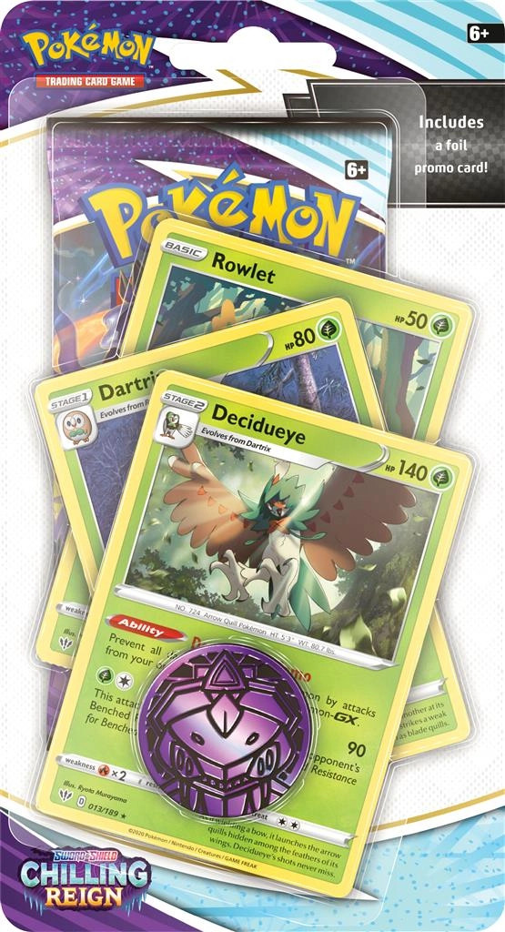 Pokemon TCG Sword & Shield Chilling Reign Premium Checklane - Decidueye