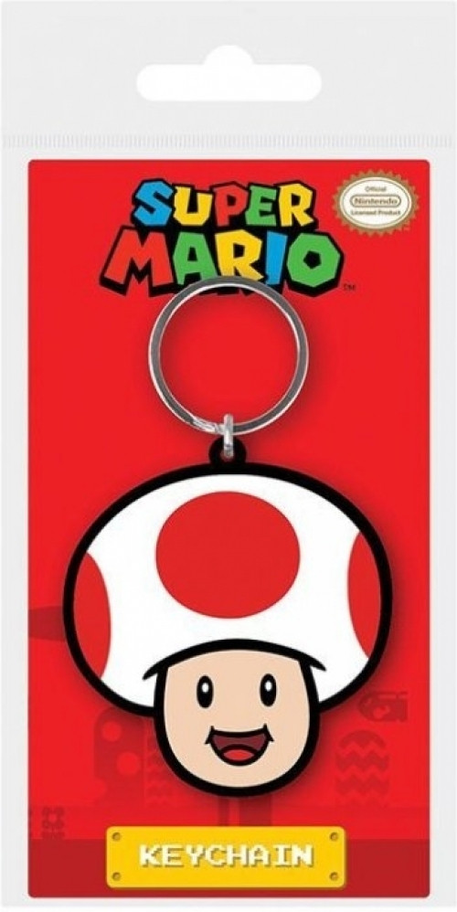 Super Mario - Toad Rubber Keychain afbeelding