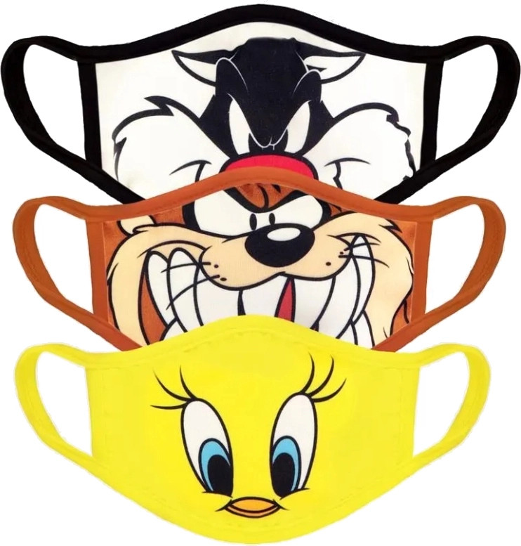 Looney Tunes - Standard Face Masks (3 Pack)