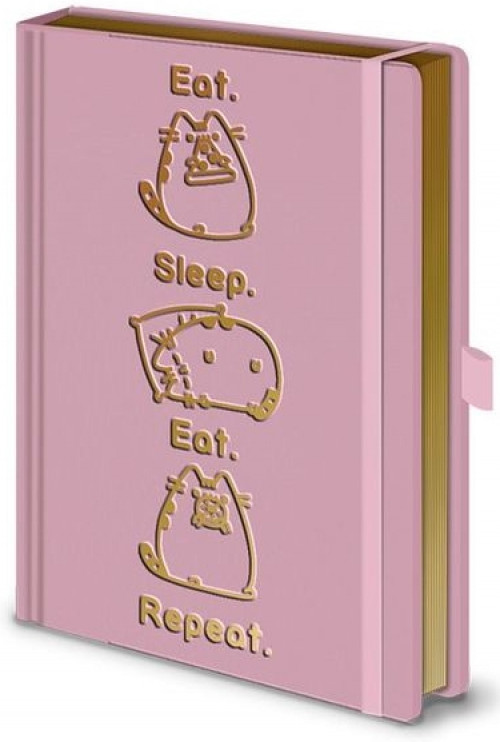 Pusheen Premium A5 Notebook - Eat Sleep Eat Repeat