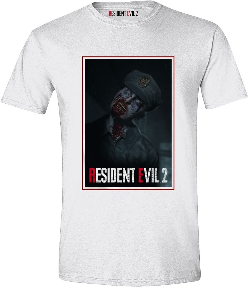 Resident Evil 2 Remake - Zombie Cop Men T-Shirt White
