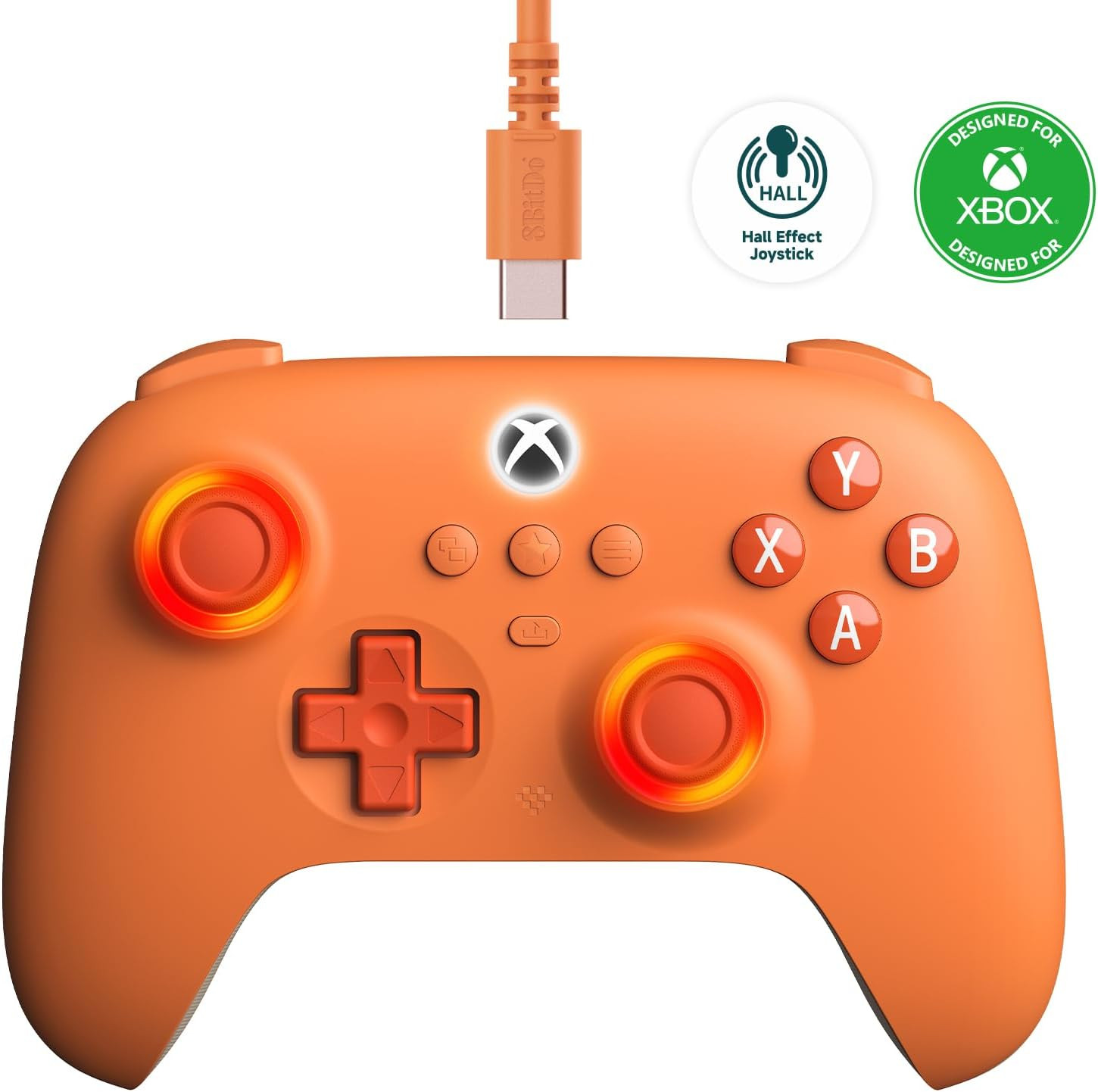 8BitDo Ultimate C Wired Xbox Gamepad - Orange
