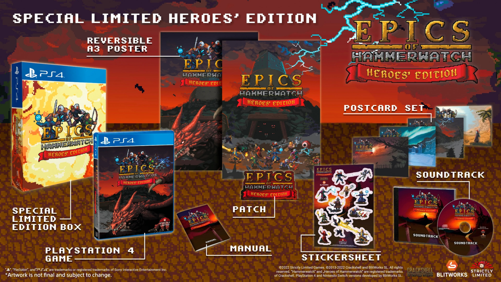 Epics of hammerwatch Special limited heroes edition / Strictly limited games / PS4 / 800 copies