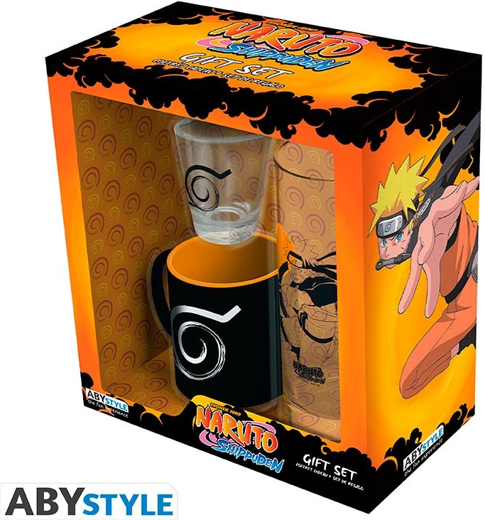 Naruto Shippuden - Mug & 2 Glasses Gift Set