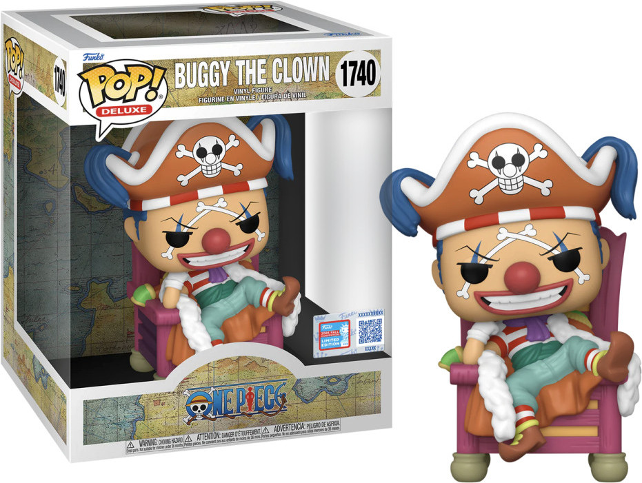 Funko Pop! BUGGY the CLOWN on Throne #1740 2024 New York Comic Con EXCLUSIVE