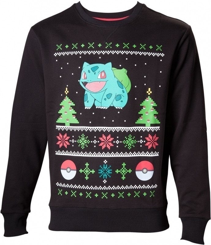 Difuzedbioworld Pokemon Bulbasaur Christmas Sweater difuzedbioworld kopen in de aanbieding