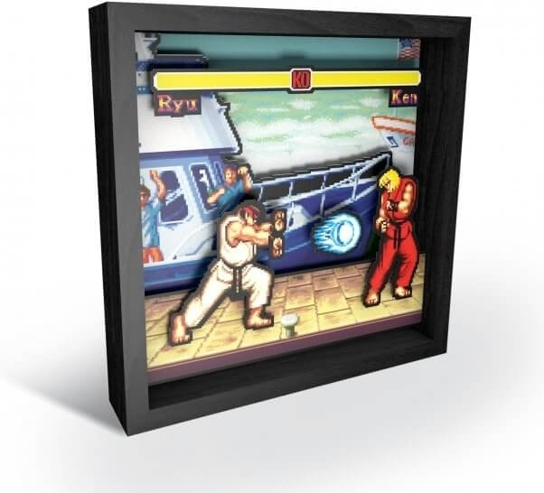 Pixel Frame - Street Fighter Boat Scene (25cm x 25cm)