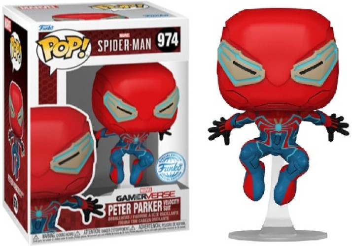 Spider-Man 2 Funko Pop Vinyl: Peter Parker Velocity Suit afbeelding
