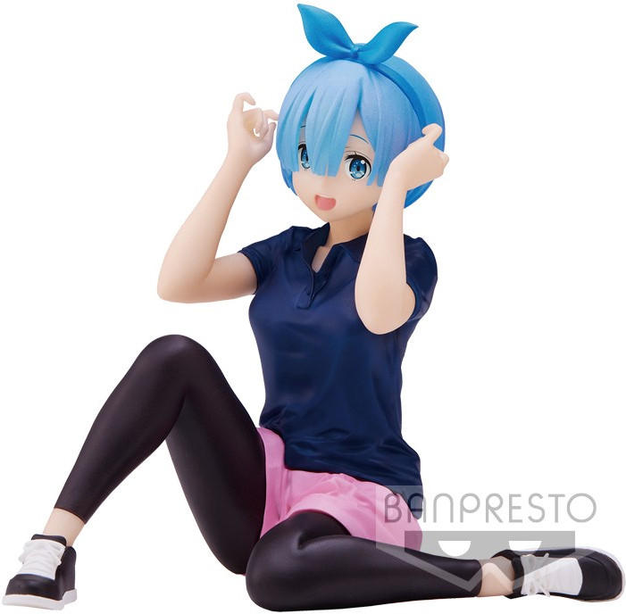 Re:Zero Starting Life in Another World Relax Time Figure - Rem (Training Style version) afbeelding