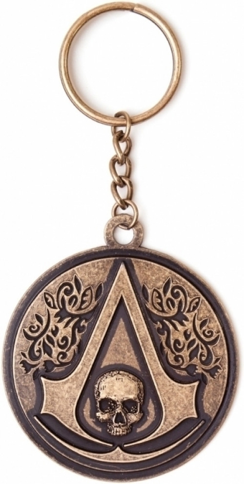 Image of Assassin's Creed IV Round Metal Crest & Skull