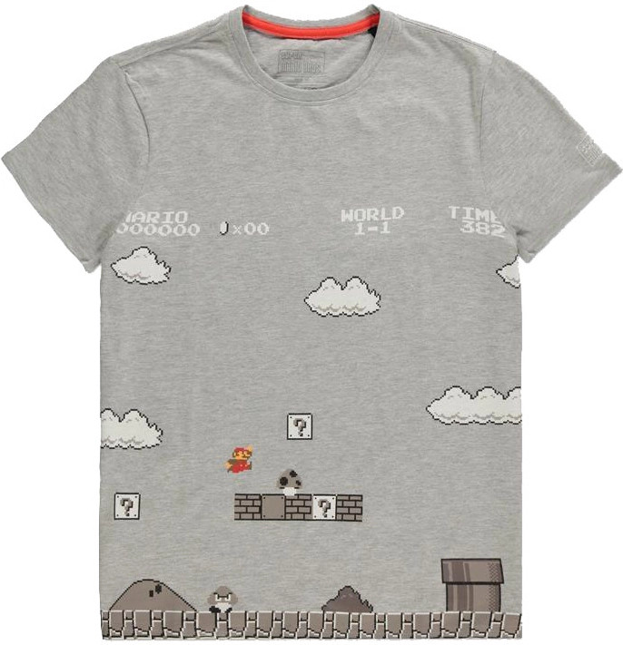 Nintendo - 8Bit Super Mario Bros World 1-1 Men's T-shirt
