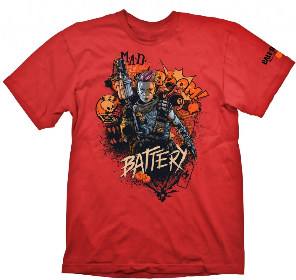 Call of Duty Black Ops 4 T-Shirt Battery Red