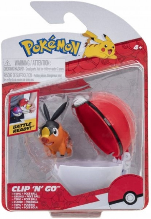Pokemon - Clip 'N' Go - Tepig + Poke ball