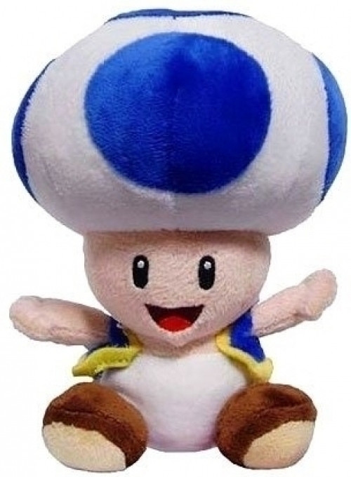 Image of Super Mario Pluche - Blue Toad (17cm)