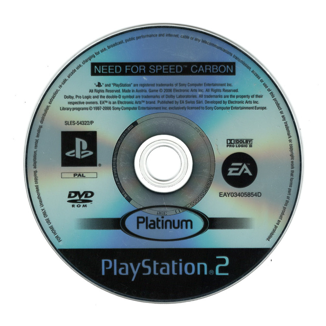 Need for Speed Carbon (platinum)(losse disc)