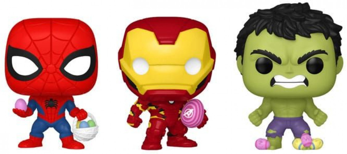 Marvel Funko Pocket Pop! Easter Egg: Iron Man / Hulk / Spider-Man 3-Pack