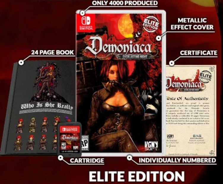 Demoniaca Everlasting Night Elite Edition Nintendo Switch