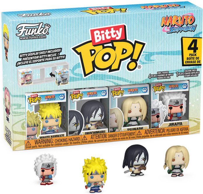Naruto Shippuden Funko Bitty Pop! 4-Pack: Tsunade / Minato Namikaze / Orochimaru / Jiraya afbeelding