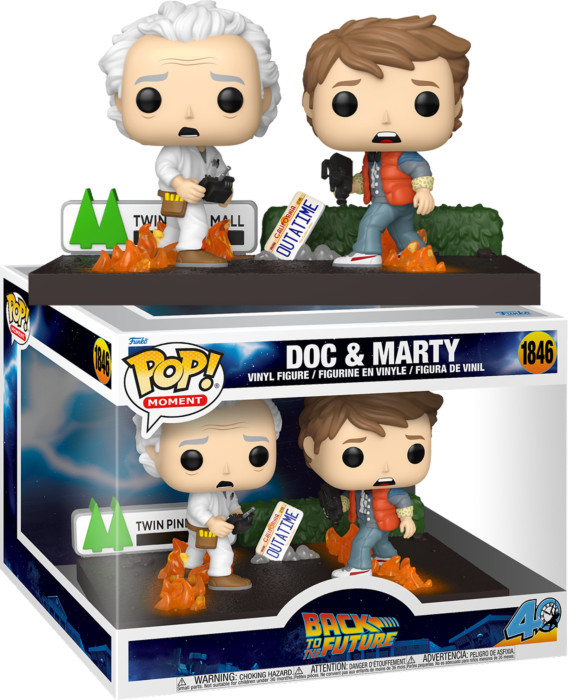 Back to the Future Funko Pop! Moment Vinyl: Doc & Marty afbeelding