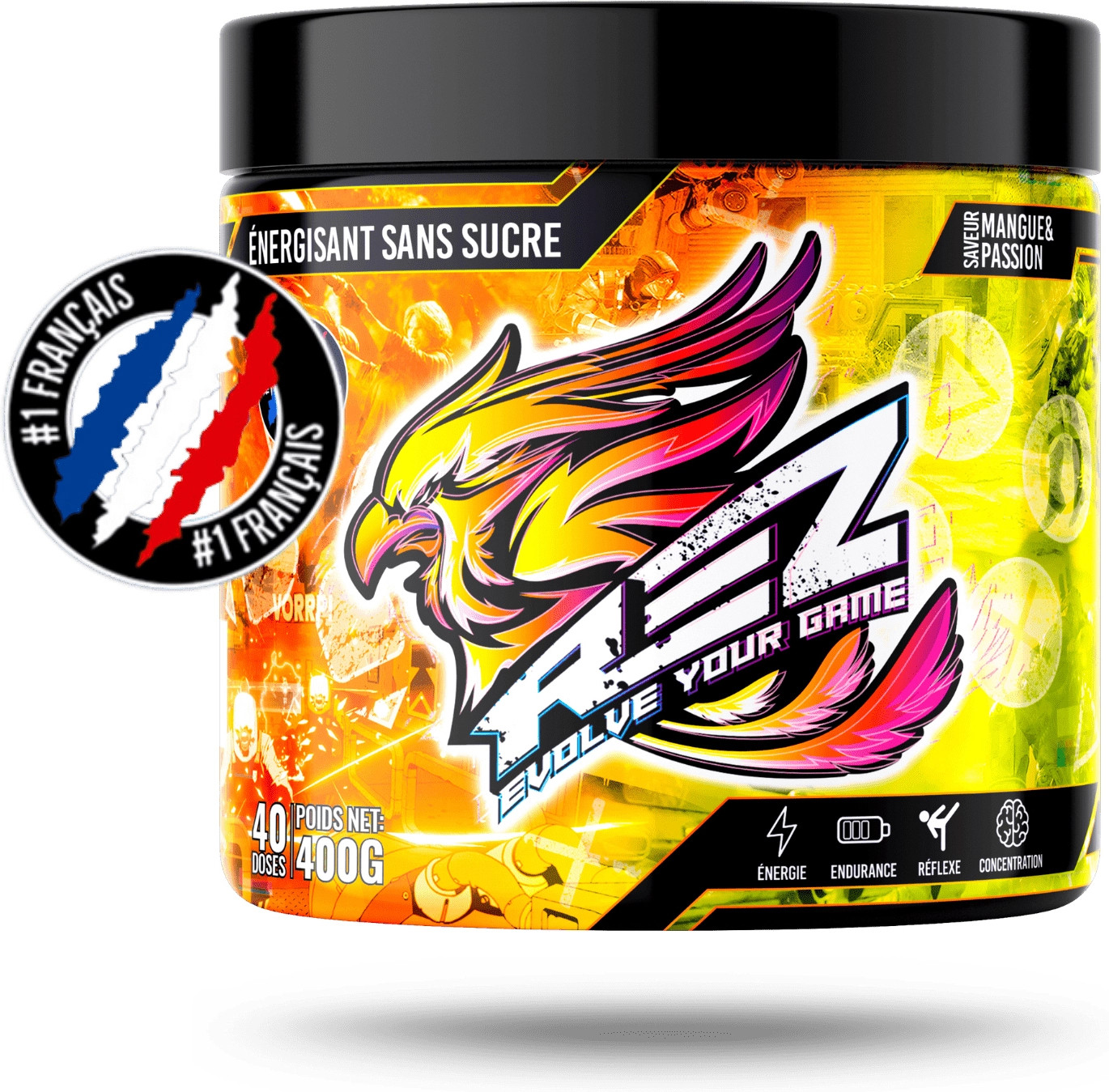 Rez Energy Mango Passievrucht - 40 servings