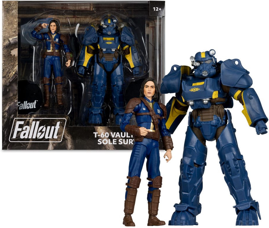 Fallout 4 PVC 2-Pack Action Figure - T-60 Vault Tec & Sole Survivor afbeelding