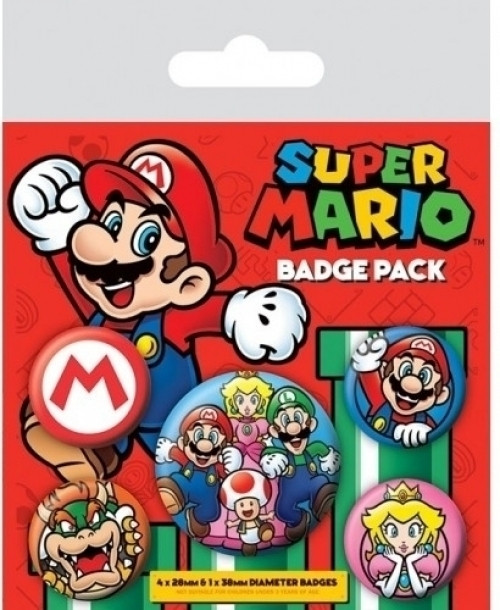 Image of Super Mario Pin Badge Pack