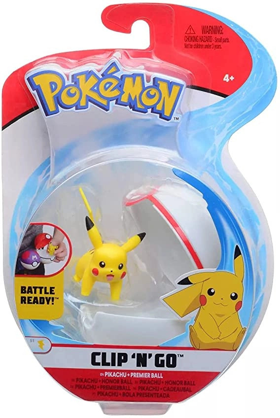 Pokemon Figure - Pikachu + Premier Ball (Clip 'n' Go)