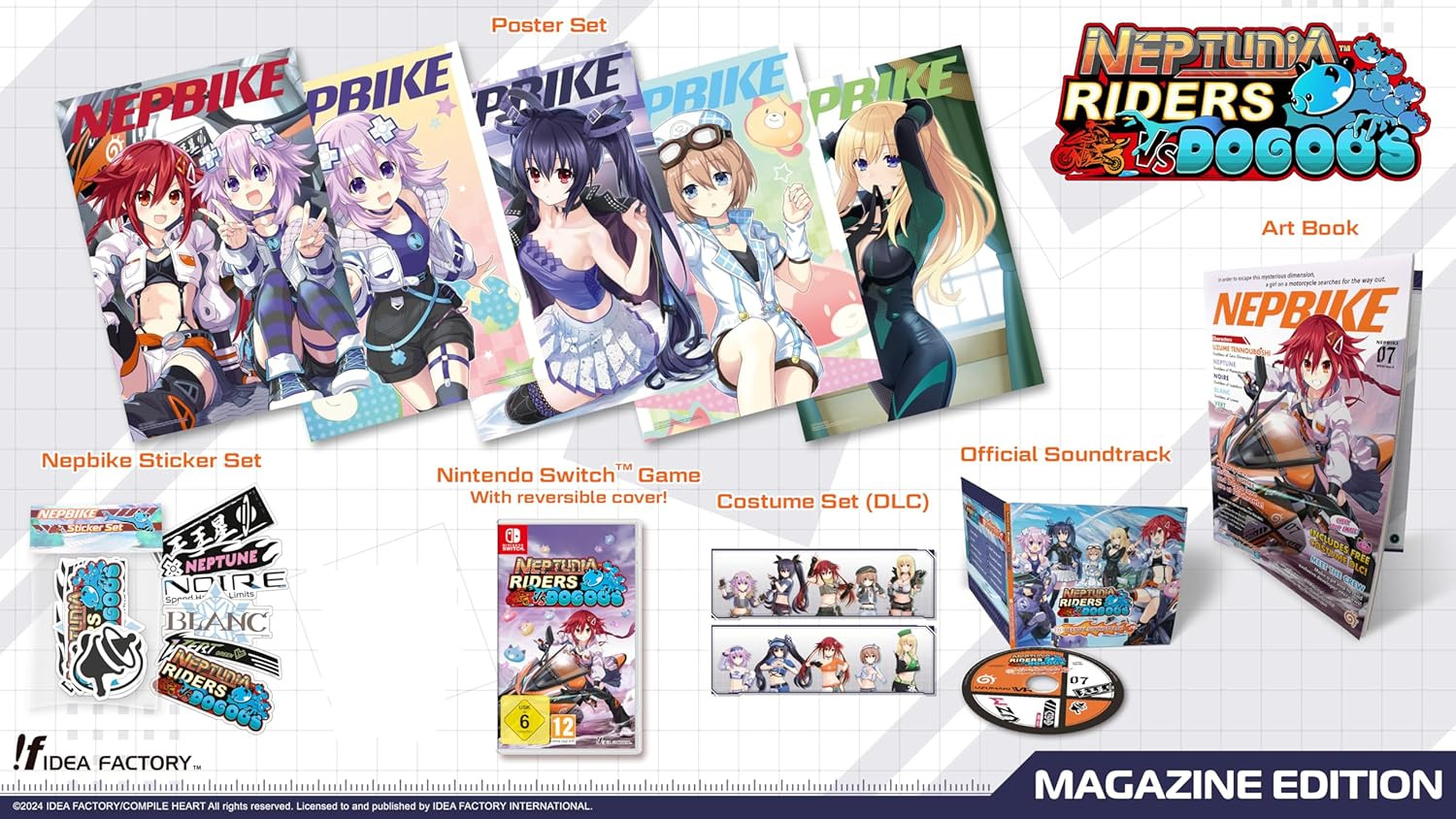 Idea Factory Neptunia Riders VS Dogoos Magazine Edition